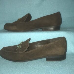 BANDOLINO Lehain brown suede slip on loafer flats made in Italy NEW size 6